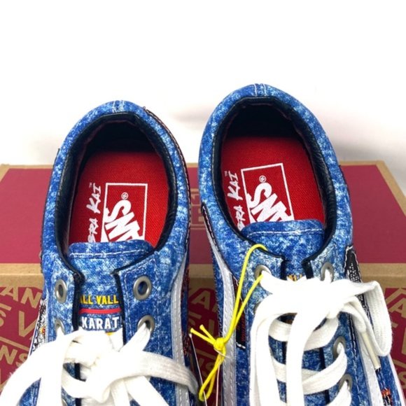 VANS Old Skool Shoe Cobra Kai Multi Canvas Sneakers Low Women's Size VN0A3WKT6GL - Picture 8 of 13